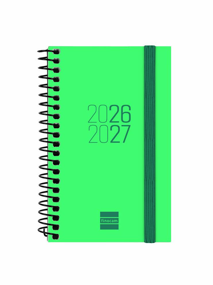 Agenda Escolar Finocam Esp.E3 Sem/Vista Catal&aacute;n 2026-27 Verde