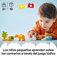 LEGO® DUPLO Town Familias de la Fauna Salvaje: Pingüinos y Leones 10442
