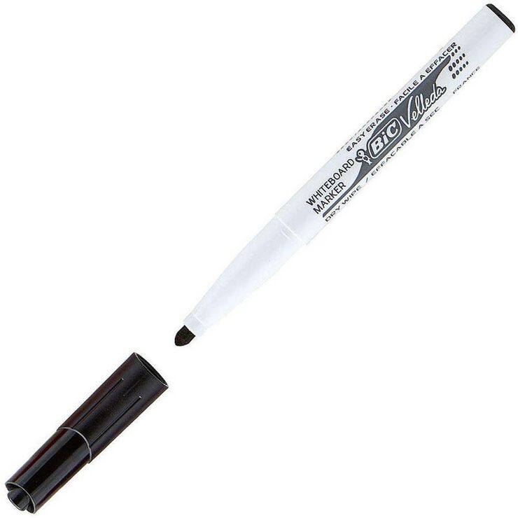 Retoladors pissarra Velleda medium negre 12u