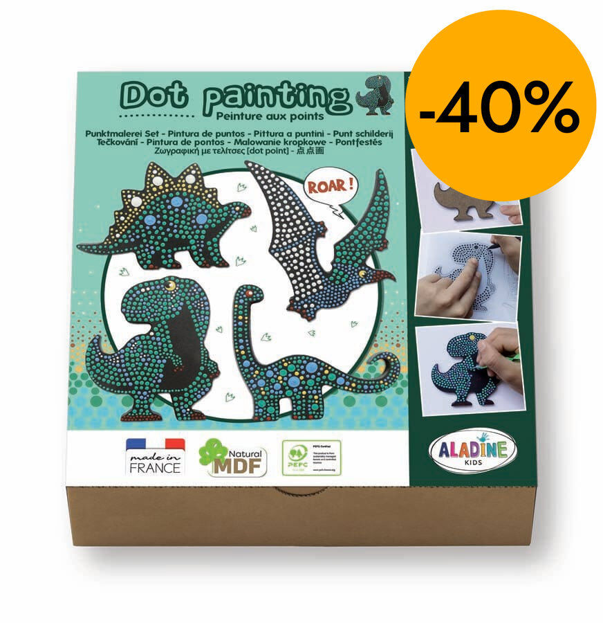 Kit Aladine Pinta amb Punts Dinos