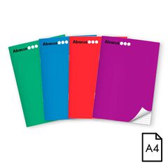 Libreta grapada Abacus A4 48 hojas raya verde