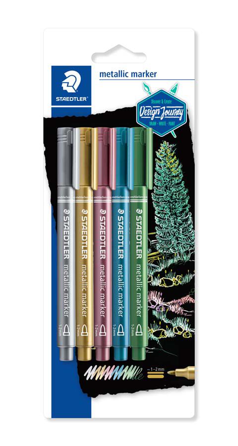 Rotuladores Staedtler Metallic Marker 5 colores