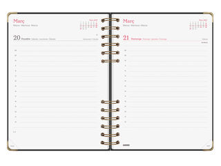 Agenda Finocam Alma D&iacute;a P&aacute;gina 2027 Catal&aacute;n Negro
