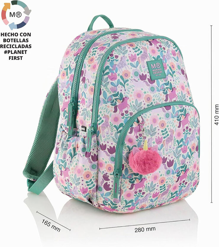 Mochila Triple MQR Oslo Magic Unicorn