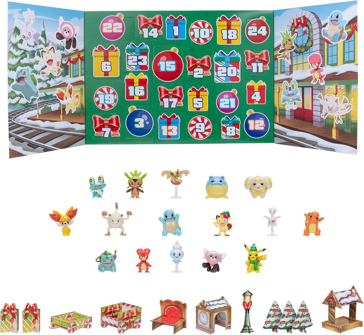 Calendario de Adviento Pok&eacute;mon 24 Piezas