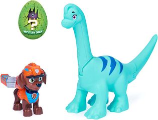 Figura Patrulla Canina Dino Rescue, 1 dinosaurio y 1 figura dinosaurio misteriosa modelos surtidos