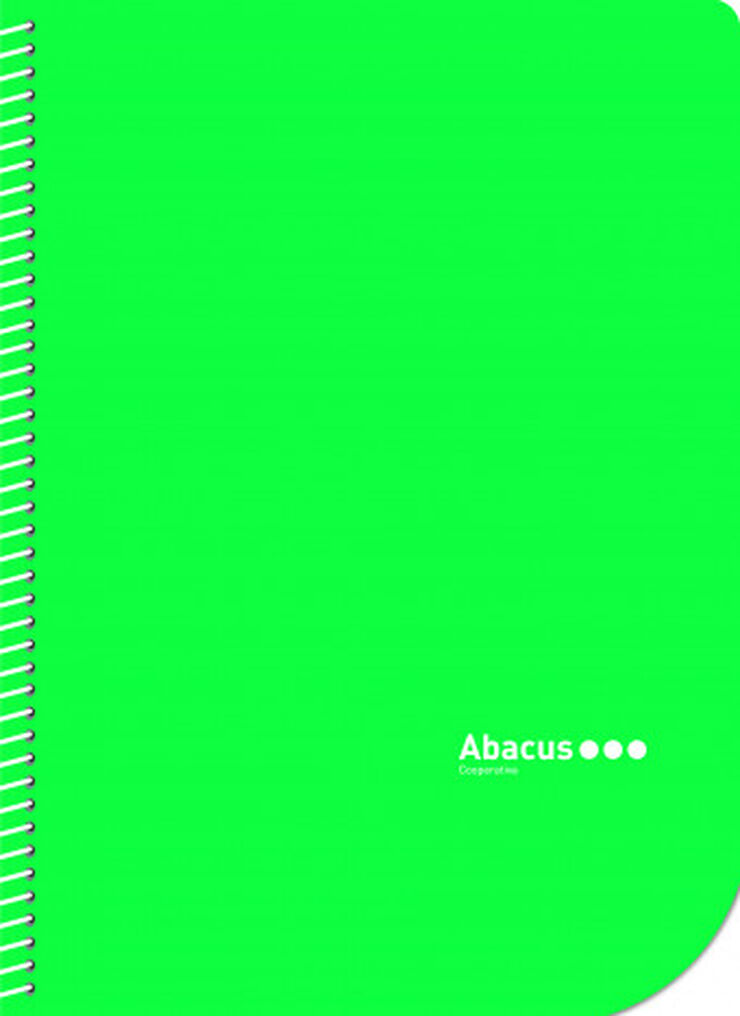 Libreta espiral  Abacus Con anillas A5 Verde
