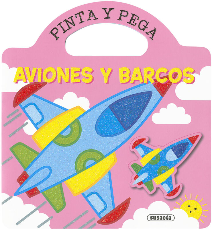 Aviones y barcos (pinta y pega)