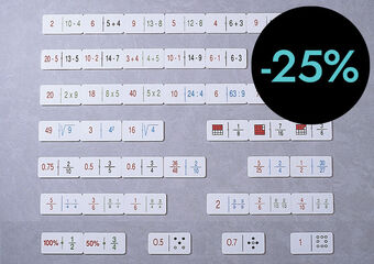 Dòmino percentatges-fraccions