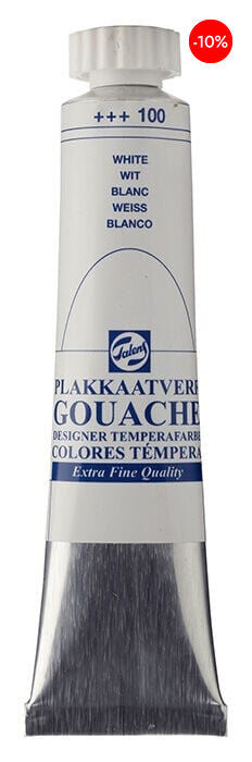 T&eacute;mpera Talens tubo 20ml blanco
