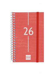 Agenda Finocam Year E3 sem/vista horizontal cas 2026 rojo