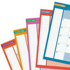 Agenda Finocam escolar Cosmo 1/4  día/pág cat 2025-26 iris