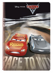 Libreta esp. Folio Safta Cars 3 80H