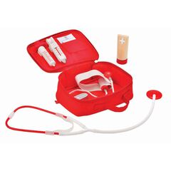 Maletín médico con instrumental de madera