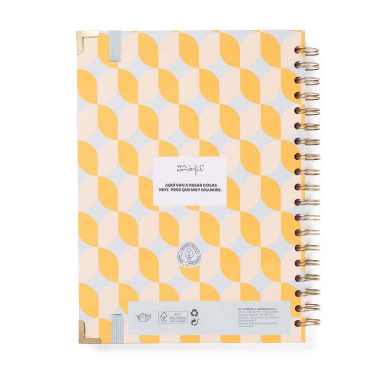 Agenda escolar Mr. Wonderful Office + Bolígraf sem/vista cas 2025-26 No Stress