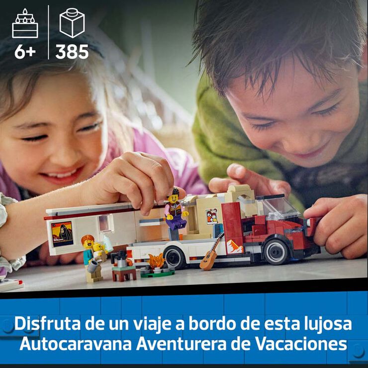 LEGO® LEGO City Autocaravana Aventurera de Vacaciones 60454