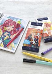Retoladors Faber-Castell Pitt Artist Pen Manga Kaoiro 6 colors