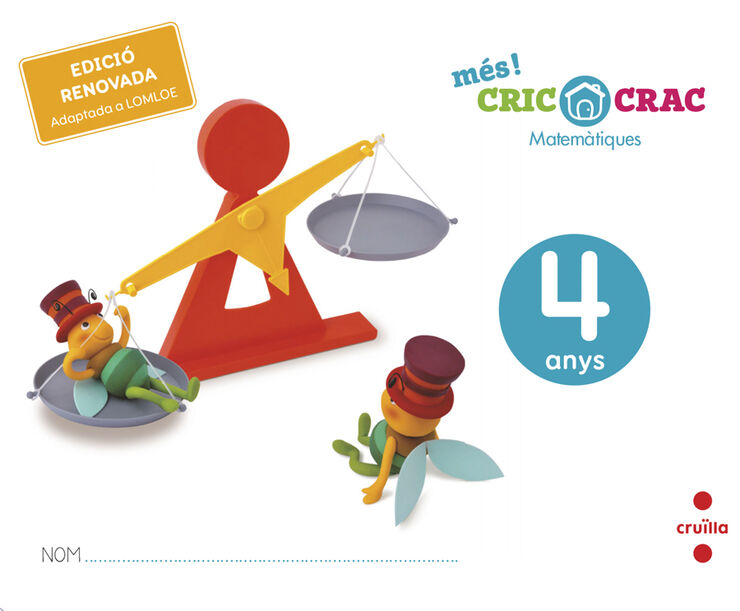 Matem&aacute;tiques. 4 anys. M&eacute;s! Cric Crac