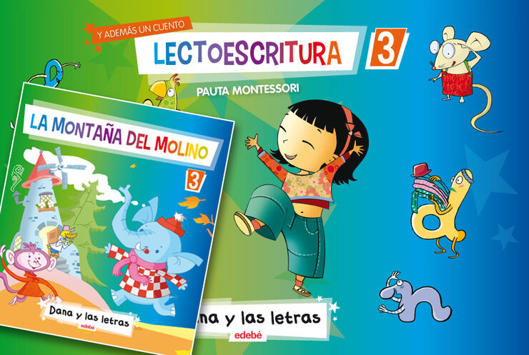 LECTOESCRITURA 3 MONTESSORI INFANTIL 5 AÑOS Edebé 9788468306490