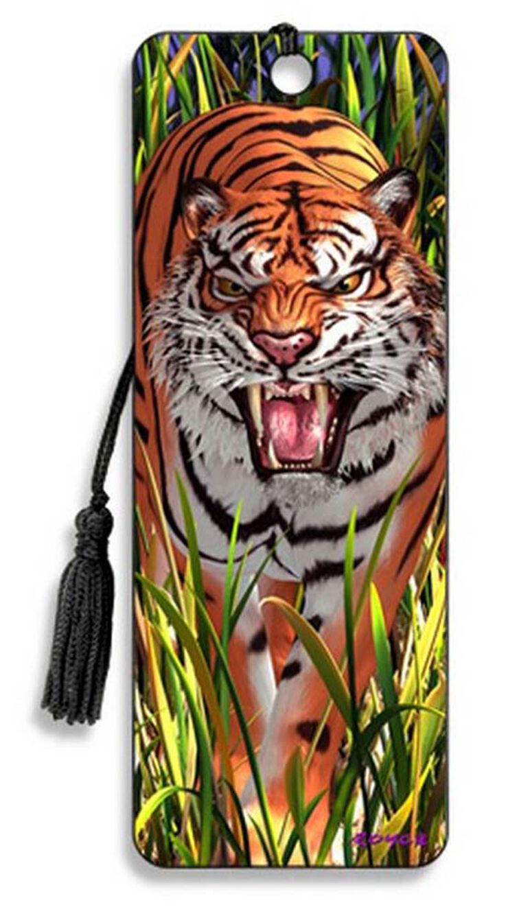Marcapáginas 3D tigre