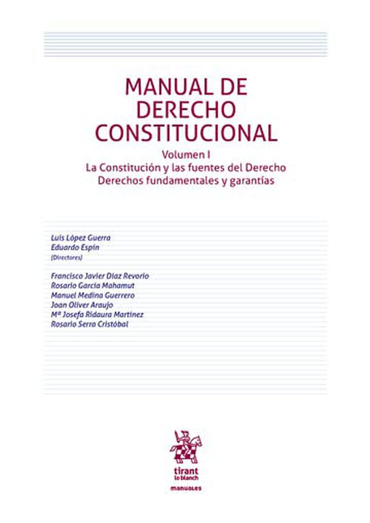 Manual de Derecho Constitucional I Manual de Derecho Constitucional I