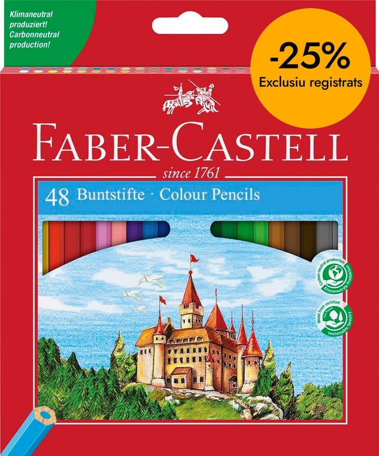Llapis de colors Faber-Castell Ecologic 48 colors