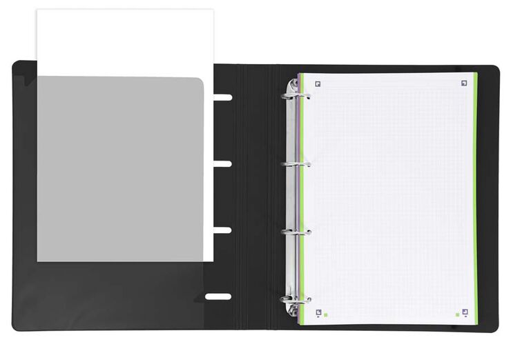 Carpeta Oxford Europeanbinder Live & Go A4 + recambio negro