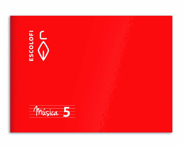 Libreta de música Escolofi A5 5 pentagramas