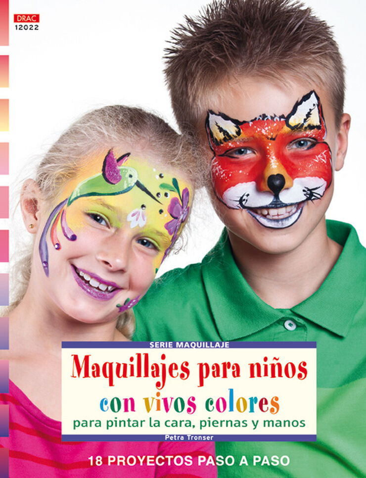 Maquillajes para niños con vivos colores