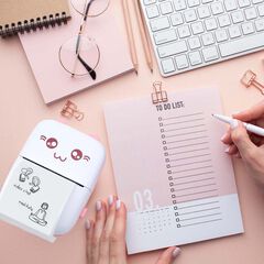 Impresora Mini Funny Kawai rosa