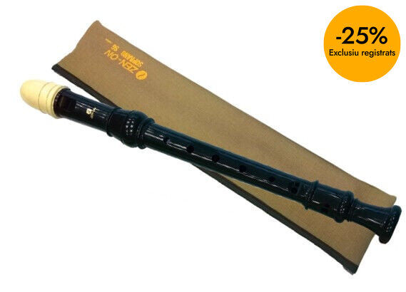 Flauta soprano Zenon Digitaci&oacute;n barroca