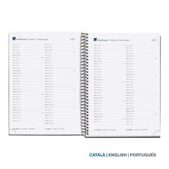 Agenda Miquelrius Espiral Plus Semana Vista Catal&aacute;n 2027 Calm Ocean