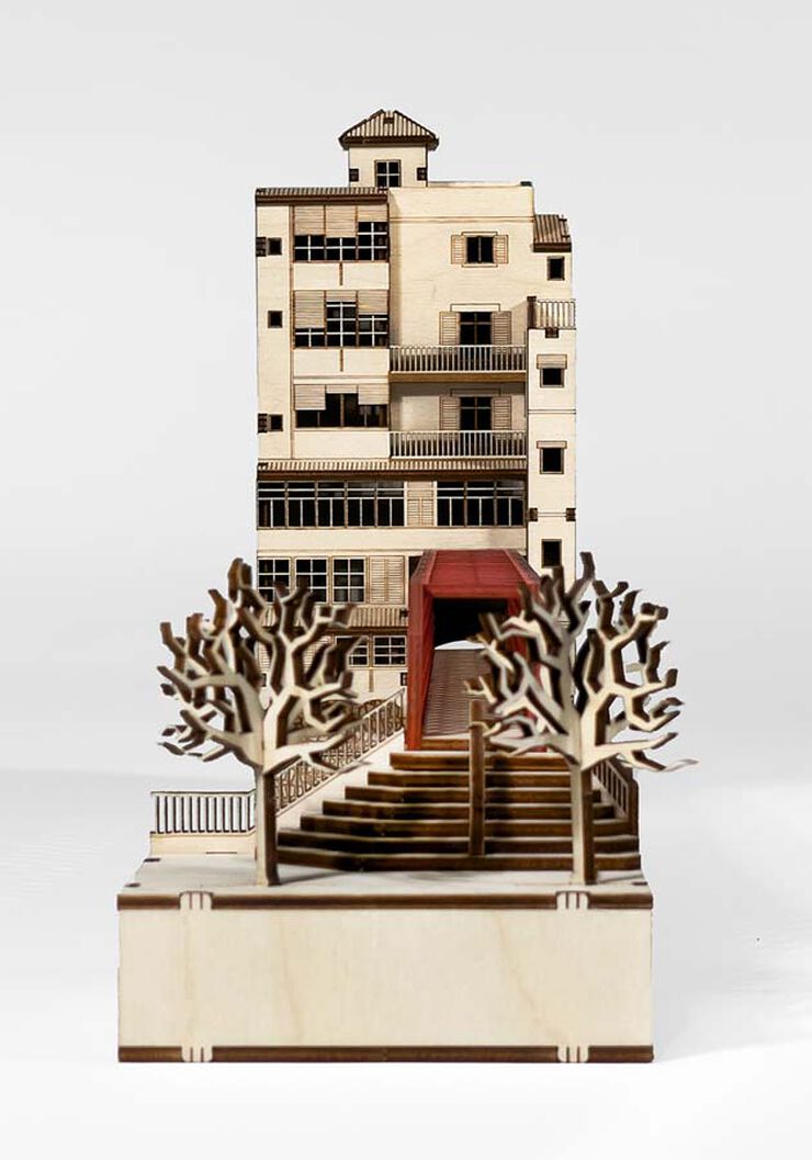 Maqueta Ambwood Pont Ferro Girona