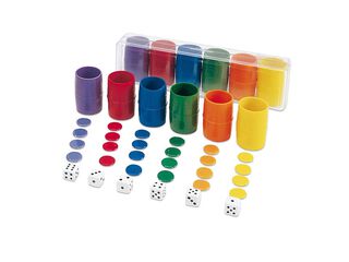 Parch&iacute;s fichas de pl&aacute;stico 6 jugadores