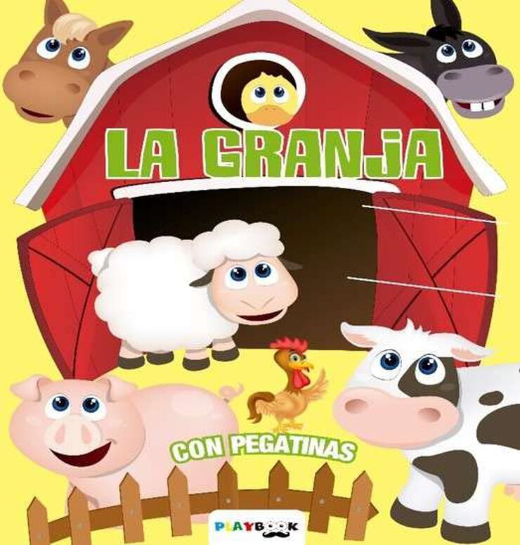 La Granja con pegatinas