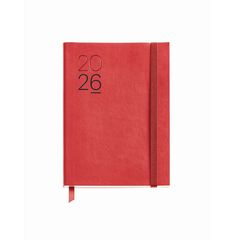 Agenda Miquelrius Journal 12x16 día/pág mult 2026 Luxor rojo