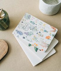 Pack 3 Cuadernos A6 Kokonote Botanical Wild Flowers