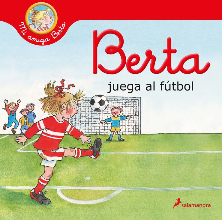 Berta juega al fútbol