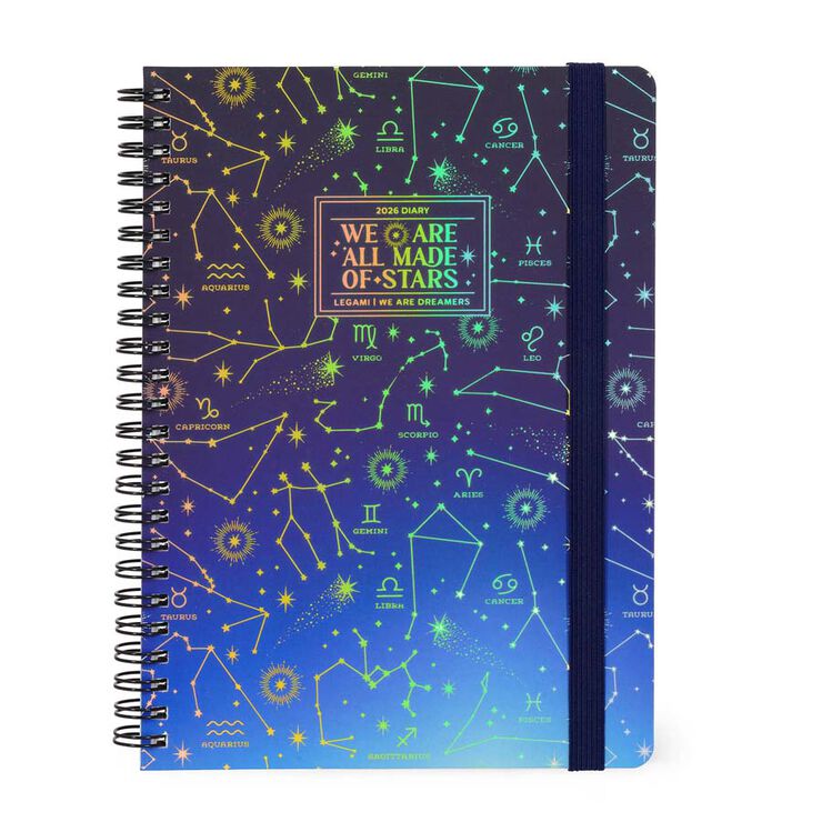 Agenda Legami espiral Large setm/vista mult 2026 Stars