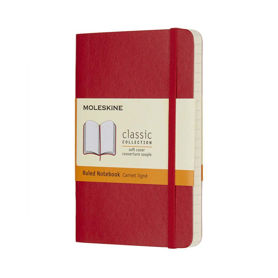 Libreta Moleskine Soft P raya rojo