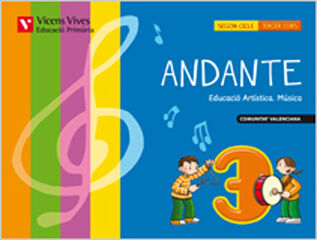 Música/Andante/LLibre+CD PRIMÀRIA 3 Vicens V. València 9788431694913