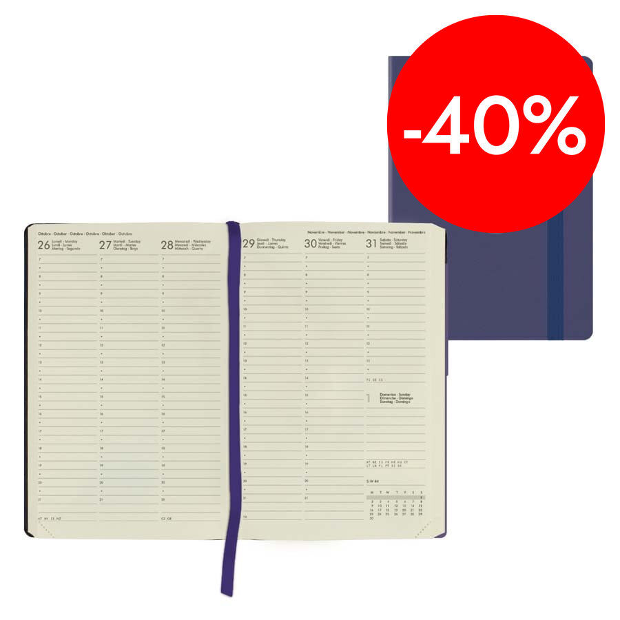 Agenda Legami 16 meses Medium sem/vista multiling&uuml;e 2025-26 Future Dusk