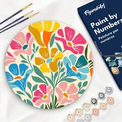 Kit Pintar por N&uacute;meros Figured'Art Redondo Floral