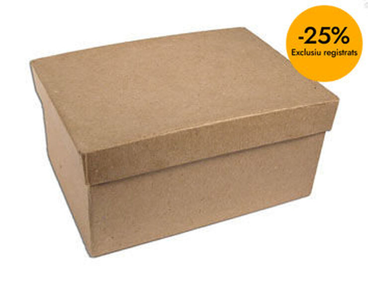 Cajita papel mach&eacute; Neo rectangular peque&ntilde;a