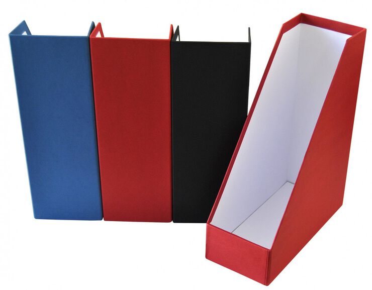 Revister de cart&oacute; folrat Karman blau