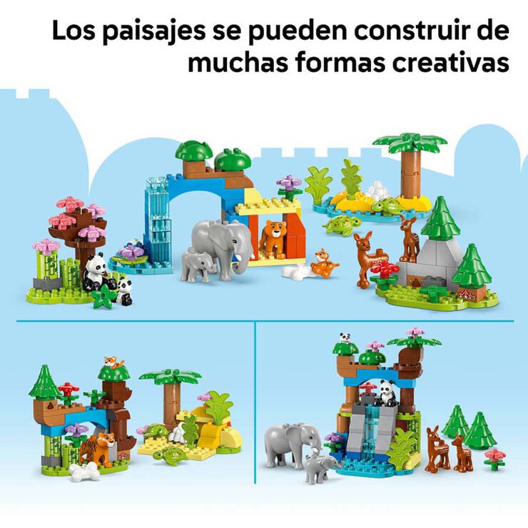 LEGO® DUPLO Town Famílies de la Fauna Salvatge “3 en 1” 10446
