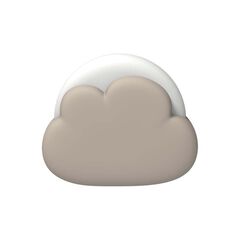 Làmpada de Nit Cloudy sorra marfil