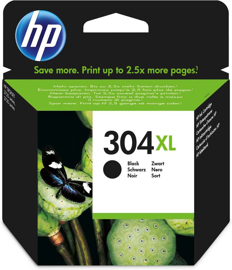 Cartucho original HP 304XL negro - N9K08AE