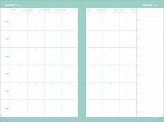 Agenda Quo Vadis Affaires Color A6 setm/vista mult 2026 blau