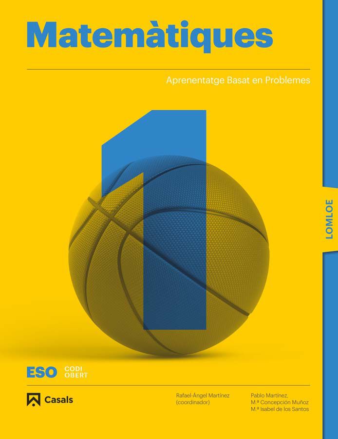 matem&agrave;tiques 1 ESO LOMLOE Ed. Casals